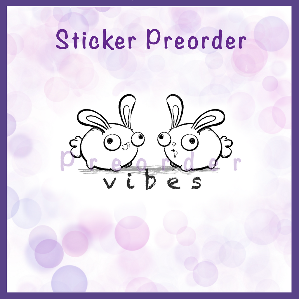 Derpy Bunnie Sticker Preorders