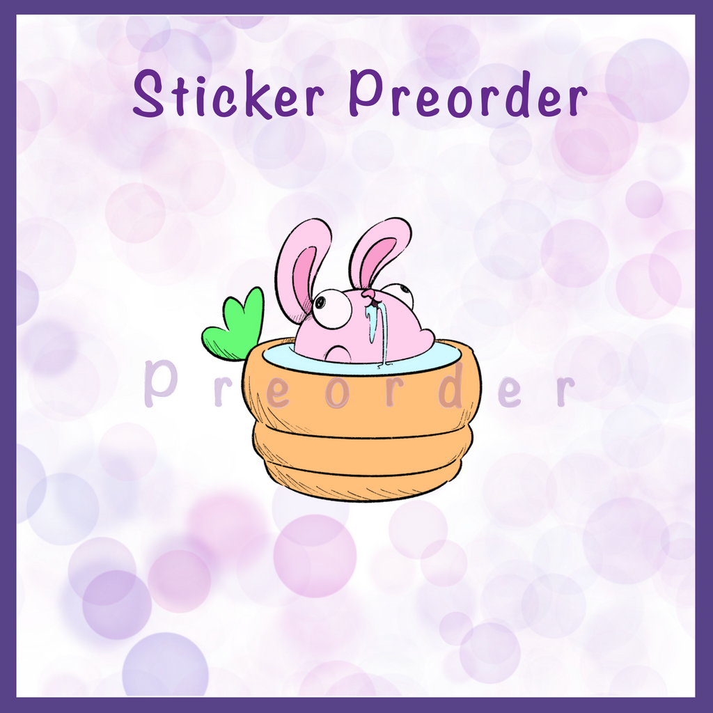 Derpy Bunnie Sticker Preorders