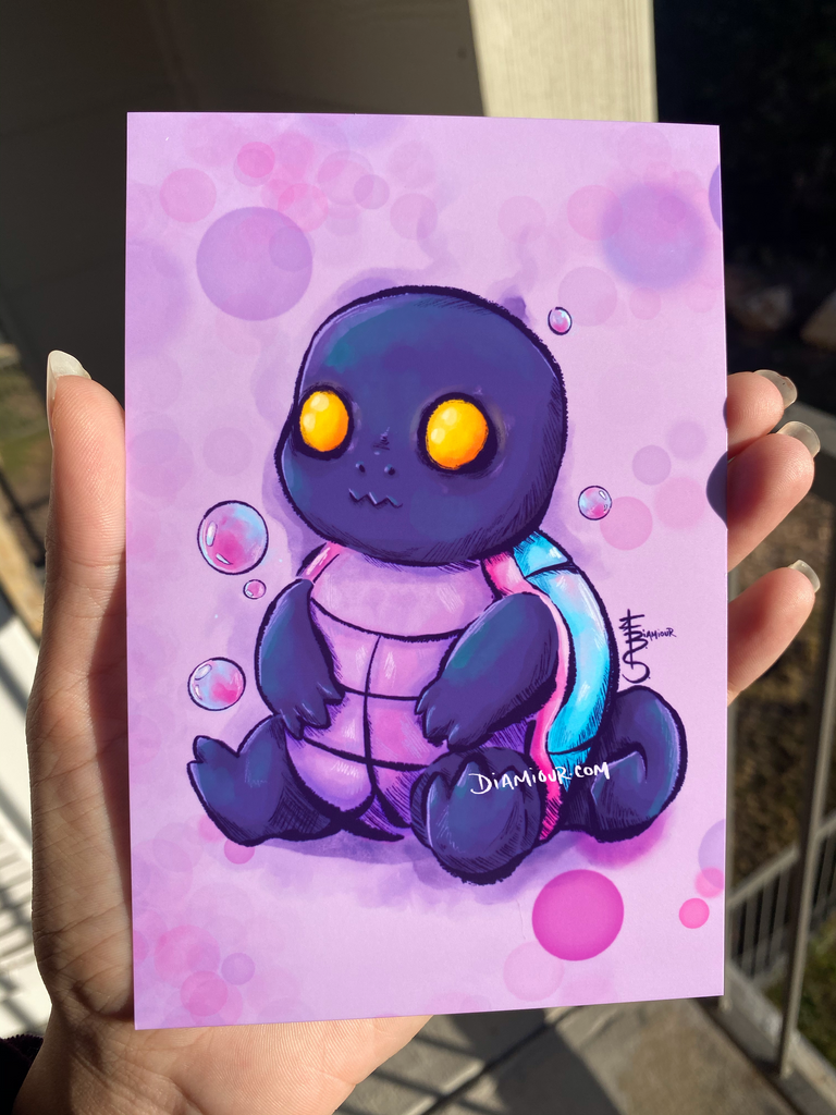 Heartless Squirtle Print