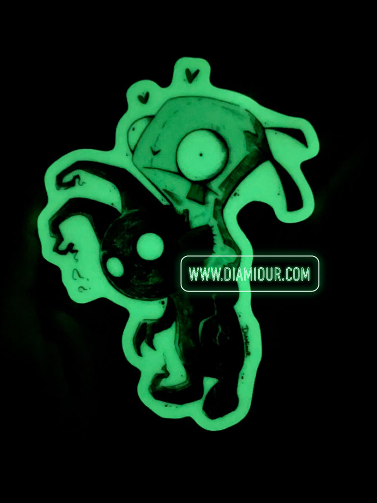 Gir & Shadow Glow in the Dark Sticker